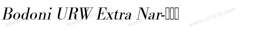 Bodoni URW Extra Nar字体转换